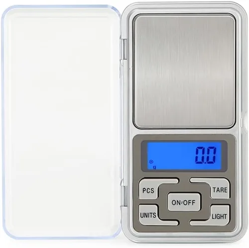 Vista 3 de Báscula digital de joyería con escala miligrama, tamaño de bolsillo, Steelyard de alta precisión, 1.1 libras/17.64 oz (0.00 oz), recarga para joyas