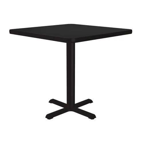 Vista 6 de Correll - Mesa cuadrada de pub de 24 pulgadas, mesa de cóctel de comedor de 29 pulgadas de alto, parte superior laminada de alta presión de granito
