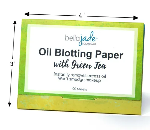 Vista 3 de Hojas de papel secante de aceite – Absorbe instantáneamente el exceso de aceite y brillo de la cara sin manchar el maquillaje – Tamaño grande, 200