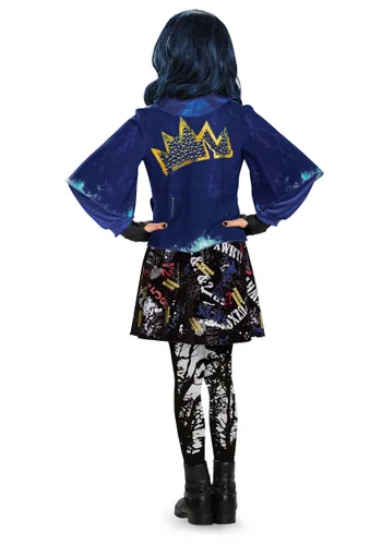 Vista 2 de Disfraz Deluxe de Evie para Niña de Descendants Multicolor