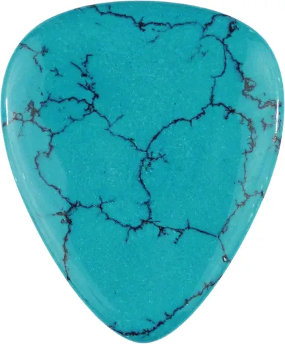 Vista 85 de Púa de Guitarra o Bajo de Piedra Amatista - Calibre Ultra Pesado de 3.0 mm - Forma 351 - Púa Exótica Artesanal de Gema Especial - 1 Paquete