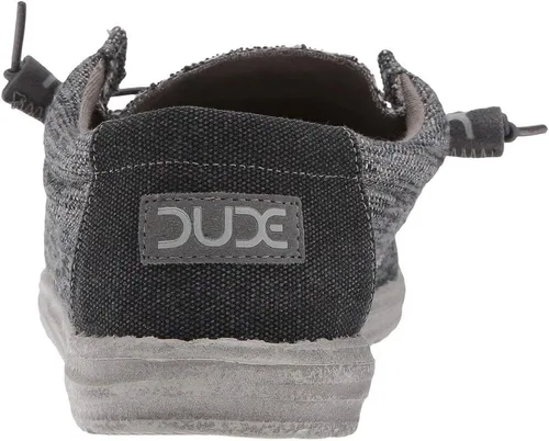 Vista 7 de Hey Dude Wally Woven para hombre, gris, blanco Carbone