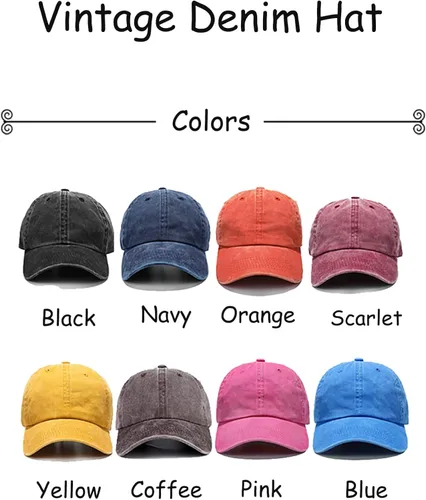 Vista 2 de Giavuwn Gorra bordada de Ucrania, estilo retro, vintage, de algodón, lavada, de béisbol