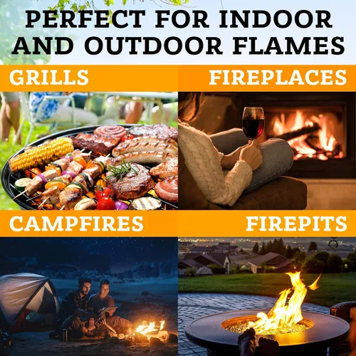Vista 6 de Arrancador de fuego – Arrancadores de fuego de pino natural para chimenea, fogatas, parrilla, estufa de leña y pellets, chimenea, hoguera, barbacoa