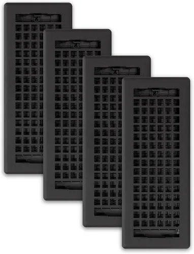 Vista 11 de Decor Grates LTH212-BLK - Registro de piso de celosía, 2 x 12 pulgadas, color negro Negro(Textured Black Finish)