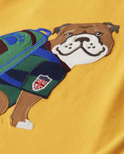 Vista 2 de Gymboree Camisetas de manga corta con estampado bordado para niños y niños pequeños