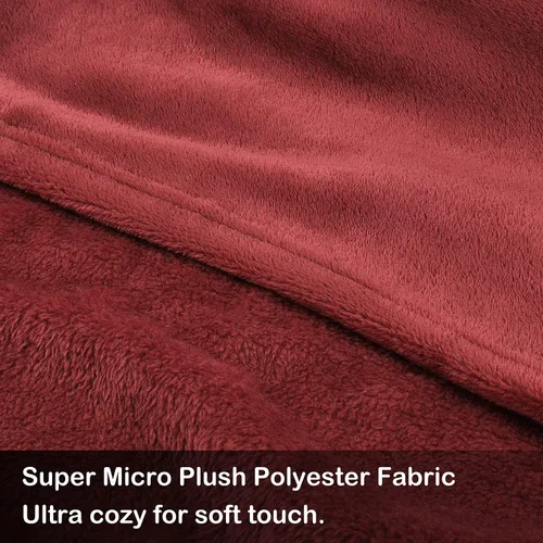 Vista 4 de Solaris Manta Vestible con Mangas y Bolsillo para los Pies para Mujeres y Hombres, Súper Suave y Acogedora de Forro Polar para TV, Manta Corporal