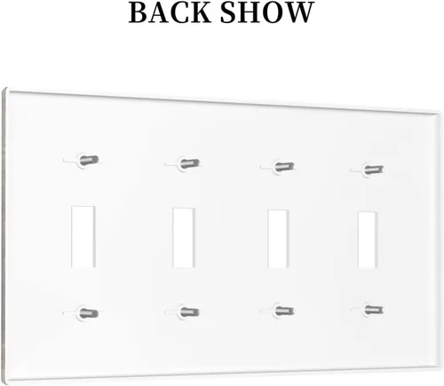 Vista 717 de Placa de Interruptor de Luz Azul de 1 Gang, Placa de Pared Decorativa de Palanca Individual, Cubierta de Placa de Pared de Palanca, Placa Frontal