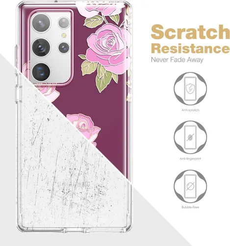 Vista 4 de SURITCH Funda para Samsung Galaxy S23 Ultra, [Protector de Pantalla Integrado] [Protección de Doble Capa] Protección Completa Resistente a Golpes