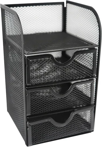 Vista 6 de Huron Mini organizador de suministros de escritorio de 3 cajones (1/4/24/96) (1 ud)