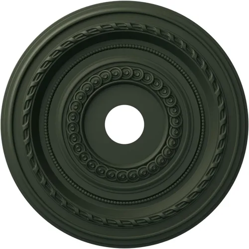 Vista 128 de Ekena Millwork CMP10CO Cole Medallón de techo de PVC termoformado (se adapta a toldos de hasta 4 1/4"), 10 "OD x 3 1/2" ID x 3/4" P