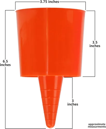 Vista 5 de Iconikal Juego de 4 posavasos de arena para playa y soporte para bebidas, color naranja