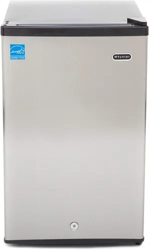 Vista 6 de Whynter Congelador Vertical Pequeño Mini Con Cerradura para Dormitorios, Residencias Universitarias, Garajes, Oficinas CUF-110B, Negro Energy Star