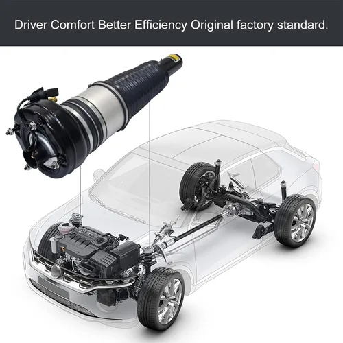 Vista 4 de Puntal delantero del amortiguador de choque de la suspensión del aire compatible con Audi A6 C7 A7 A8 D4 A8 Quattro 4G0616039L 3Y5616039C 3Y5616039E