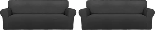 Vista 75 de PureFit Super Stretch Sofa Slipcover – Spandex Non Slip Soft Couch Sofa Cover, Washable Furniture Protector with Non Skid Foam and Elastic Bottom
