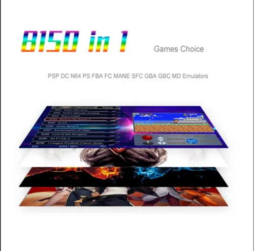 Vista 3 de Pandora's box 3D, Arcade Game Console, 1780-1080p, 8150-1 Games, Double joystick, split one, support expanded 3D Games for pclaptoptvps4 With WiFi