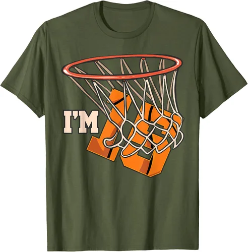 Vista 52 de Camiseta número 15 con temática de baloncesto para fiesta de cumpleaños, Negro, S