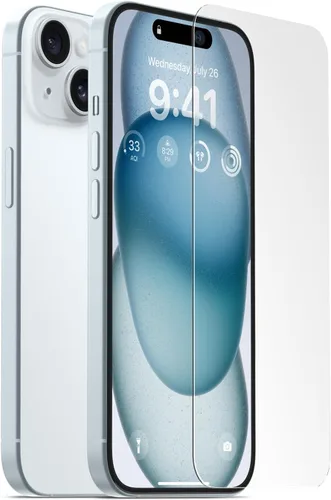Vista 10 de elago 2 protectores de pantalla de vidrio templado compatibles con iPhone 15 Pro Max, dureza de superficie 9H, antihuellas, a prueba de roturas