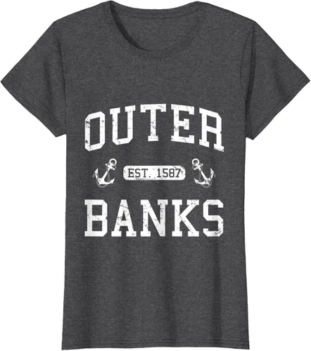 Vista 3 de Out-Banks NC North Carolina - Camiseta