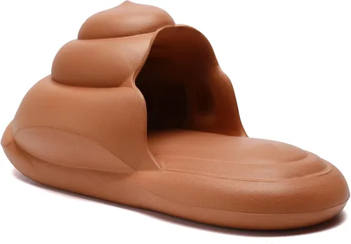 Vista 3 de Kiemorgy Cute Ice Cream Poop Waterproof Slippers for Women Men, Comfy Womens Mens Slides,Unisex Waterproof Sandals Indoor Outdoor House,Funny Gag
