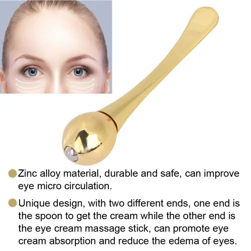Vista 8 de Palitos de masaje de crema para ojos, aplicador de crema de ojos de aleación de zinc, antiarrugas, alivio de fatiga ocular, palo de masaje