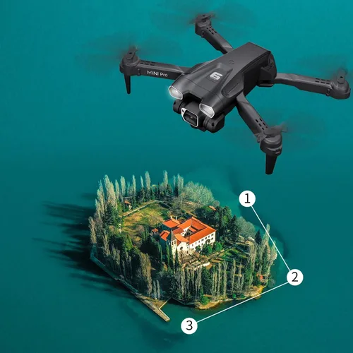 Vista 7 de Negro El nuevo H66 Drone 4K Profesional Hd Cámara Drones Largo Plegable Remoto Aviones