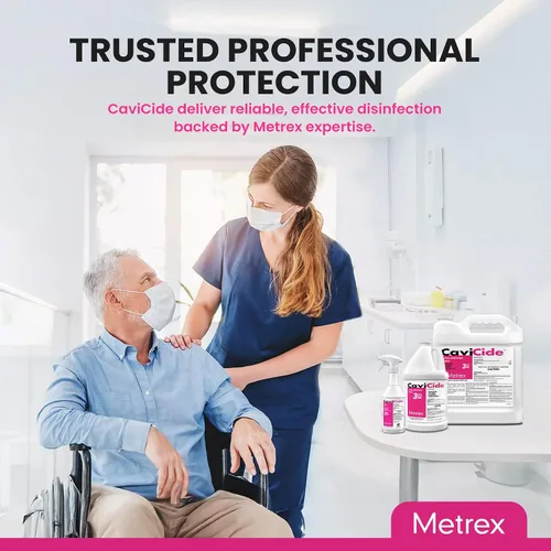 Vista 7 de Metrex CaviCide Limpiador desinfectante de superficies, 13-1000 – Desinfectante multiusos, descontaminante y limpiador para dispositivos médicos