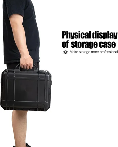 Vista 7 de Estuche rígido pequeño impermeable con inserto de espuma personalizable para bricolaje, protección portátil para cámara, drones, equipos