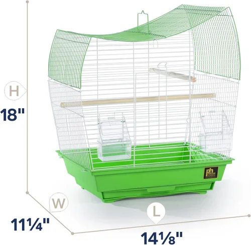 Vista 3 de Prevue Pet Products South Beach Wave Top - Jaula para pájaros, verde lima (SP50081)