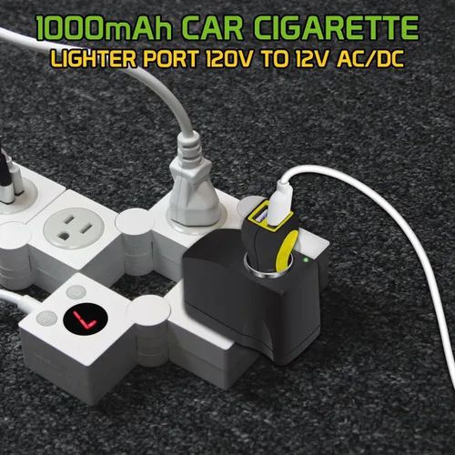 Vista 6 de Cellet Salida universal de 12 V CA de pared a CC para encendedor de cigarrillos de automóvil, adaptador hembra