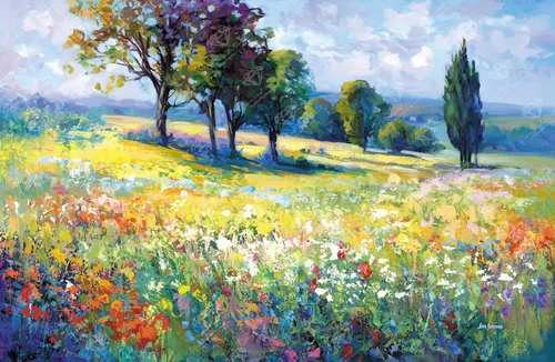 Vista 35 de DIAMOND ART CLUB - Juego de pintura con diamantes, lienzo de “Otoño en Leavenworth”, lienzo redondo 5D para principiantes, divertidas manualidades