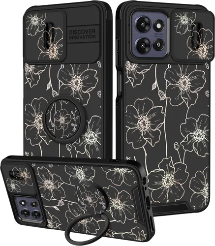 Vista 66 de Funermei Funda para Moto G Stylus 5G 2022, funda para teléfono con diseño de calavera de esqueleto para mujeres y niñas, diseño gótico, Como