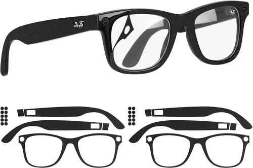 Vista 13 de Fundas protectoras compatibles con gafas Ray-Ban Meta Wayfarer Gen2/Gen1, calcomanías de vinilo 3M de alta calidad, resistentes a los arañazos