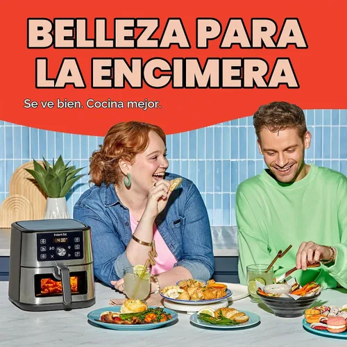 Vista 6 de Instant Pot 4QT VORTEX - Mini freidora de aire 6 en 1, freír al aire, hornear, asar, asar, deshidratar o recalentar, acero inoxidable, 4 cuartos
