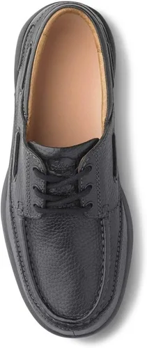 Vista 3 de Dr. Comfort Patrick - Zapatos náuticos terapéuticos para hombre, con parte superior de cuero, para diabéticos