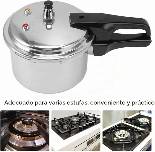 Vista 2 de Olla a presión de aleación de aluminio de 3 litros - 7.1 in inferior mini para estufa de gas