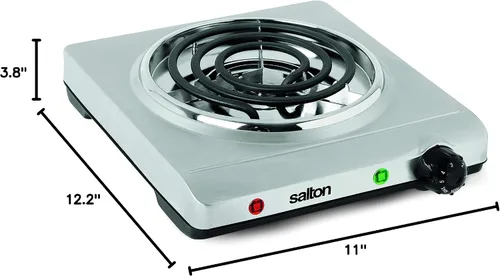 Vista 7 de Salton Solo estufa eléctrica portátil de bobina de acero inoxidable, 3.0 lbs