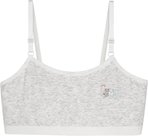 Vista 9 de Sujetadores de entrenamiento para niñas con almohadillas, correas ajustables en la espalda de malla