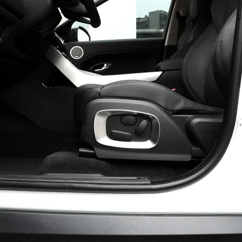 Vista 5 de YIWANG ABS cromo asiento lateral decoración marco cubierta ajuste 2 unids para Land Rover Range Rover Evoque 2012-2015 Auto Accesorios