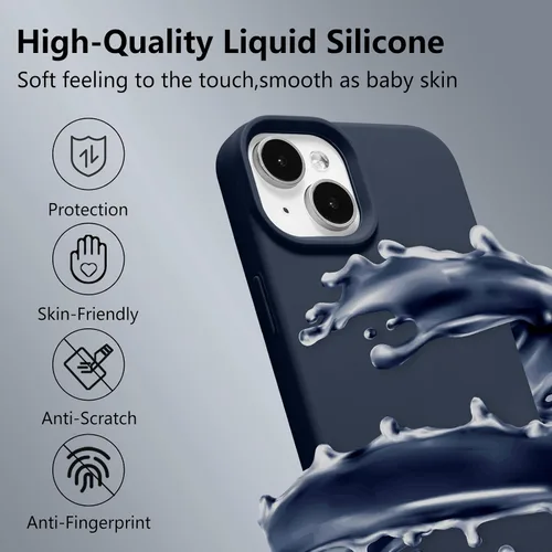 Vista 190 de Funda magnética de silicona para iPhone 13 Pro, color blanco antiguo [Compatible con Magsafe] [Forro de microfibra suave antiarañazos], funda