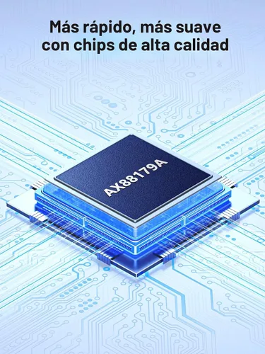 Vista 6 de UGREEN Adaptador USB a Ethernet, Adaptador Ethernet Plug and Play de 1000Mbps con USB 3.0, Sin Necesidad de Controlador, Dongle de Red LAN RJ45