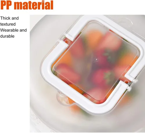 Vista 5 de TOPINCN Funda portadora de tartas, portador portátil para cupcakes con tapa y asa, recipiente redondo para tartas, bandeja del desierto, caja