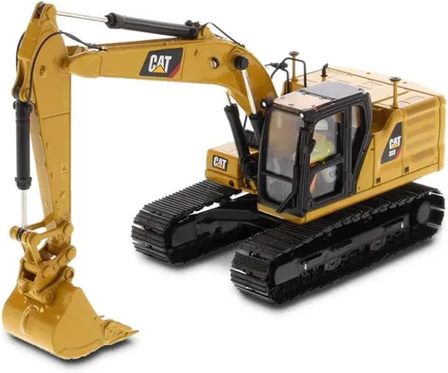 Vista 15 de Diecast Masters Excavadora hidráulica Caterpillar 335F L 1:50 Camiones para gatos y equipos de construcción de la serie High Line 85925