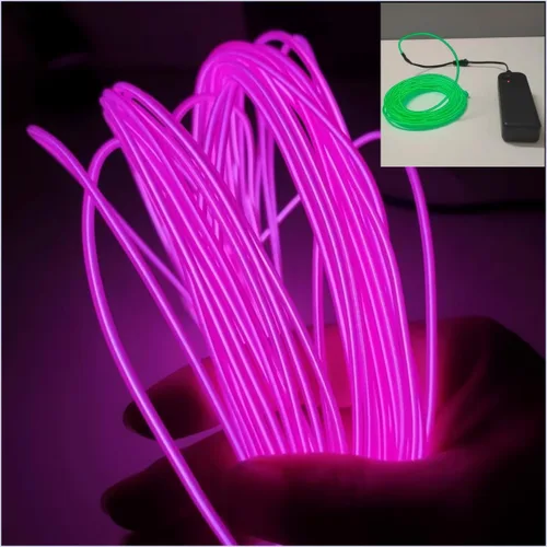 Vista 16 de Tira de luces LED de 360° – con opciones de alimentación de batería/USB – Luces LED flexibles para dormitorio, decoración del hogar, diseños