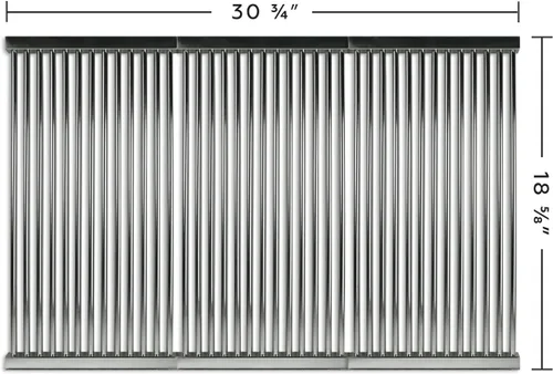 Vista 2 de Music City Metals 5S463 - Juego de rejillas de cocina de tubos de acero inoxidable para modelos seleccionados de parrilla de gas por Kenmore, Master