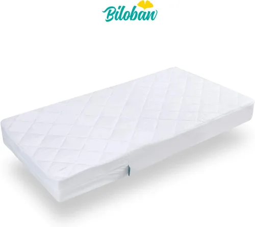 Vista 7 de Protector de colchón para cuna con cremallera, funda impermeable para colchón de cuna, transpirable y absorbente, funda de 6 lados totalmente