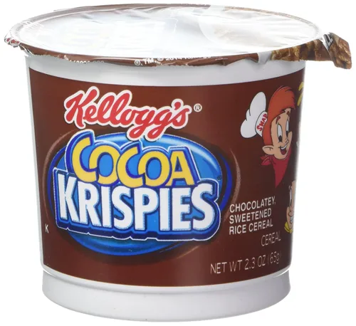 Vista 5 de Kellogg's Cocoa Krispies - Cereal de arroz endulzado con chocolate, seis tazas de 2.3 onzas Rice Krispies