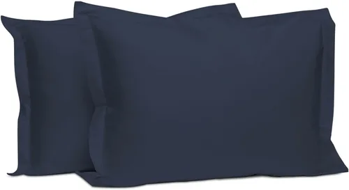 Vista 36 de Juego de 2 fundas de almohada de 100 % algodón puro, tamaño King, color plateado, lujosas fundas de almohada de algodón de fibra larga de 400 hilos