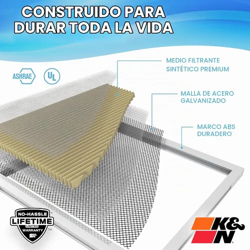 Vista 4 de Filtro K&N HVC HVAC