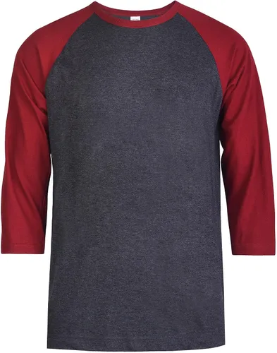 Vista 6 de TOP PRO Camiseta de béisbol casual con manga raglán 3/4 para hombre